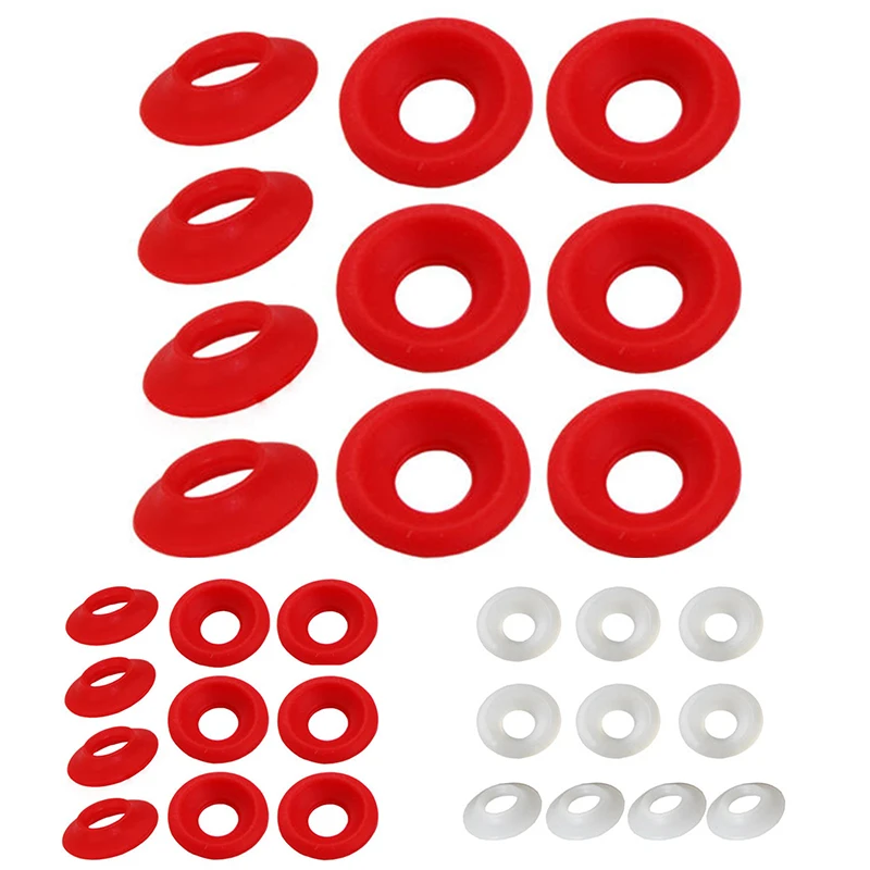 25Pcs Beer Bottle Seals Gaskets Red Silicone Rubber Gaskets Washers