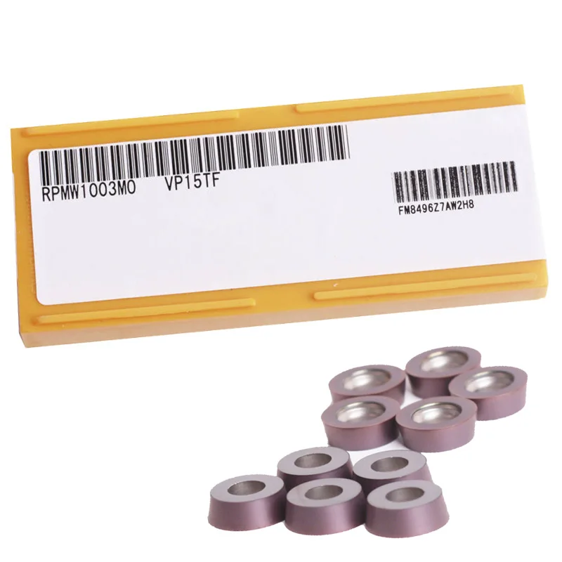 

High Quality 50Pcs RPMW1003M0 VP15TF / RPMW1003M0 R5 Insert Carbide Milling Inserts Metalwork
