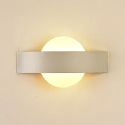 Lámpara LED de acrílico moderna para pared, semiarco ultrafino con personalidad creativa, para pasillo, porche, mesita de noche, decoración de fondo para sala de estar