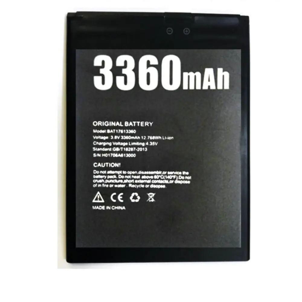 Сменный аккумулятор DOOGEE X30 BAT17613360 3360 мАч для смартфона X30|Аккумуляторы мобильных
