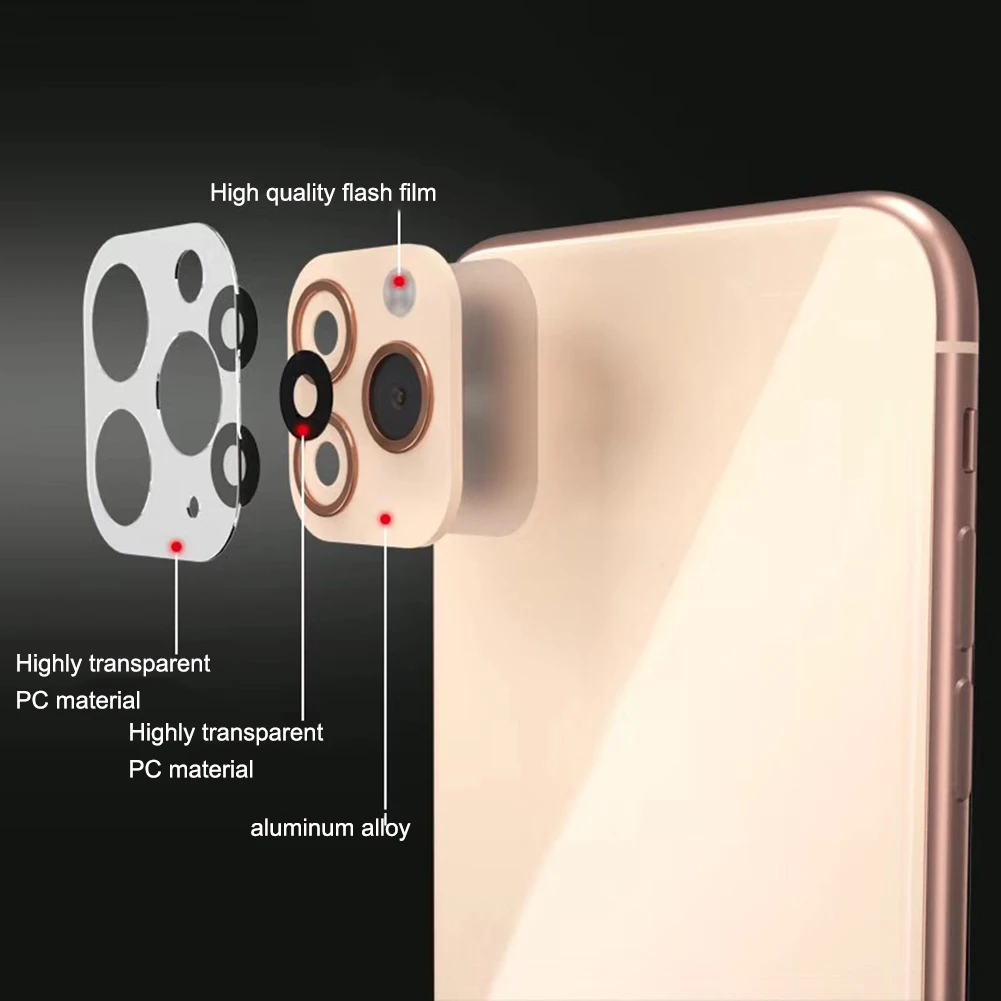 Закаленное стекло секундная Замена для IPhone XR крышка объектива камеры 11 Pro против
