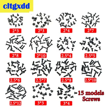 

15 models M2 M2.5 M3 Screw Flat Head Phillips Screws Laptop Notebook Screws Set Kit For Computer Small Screw