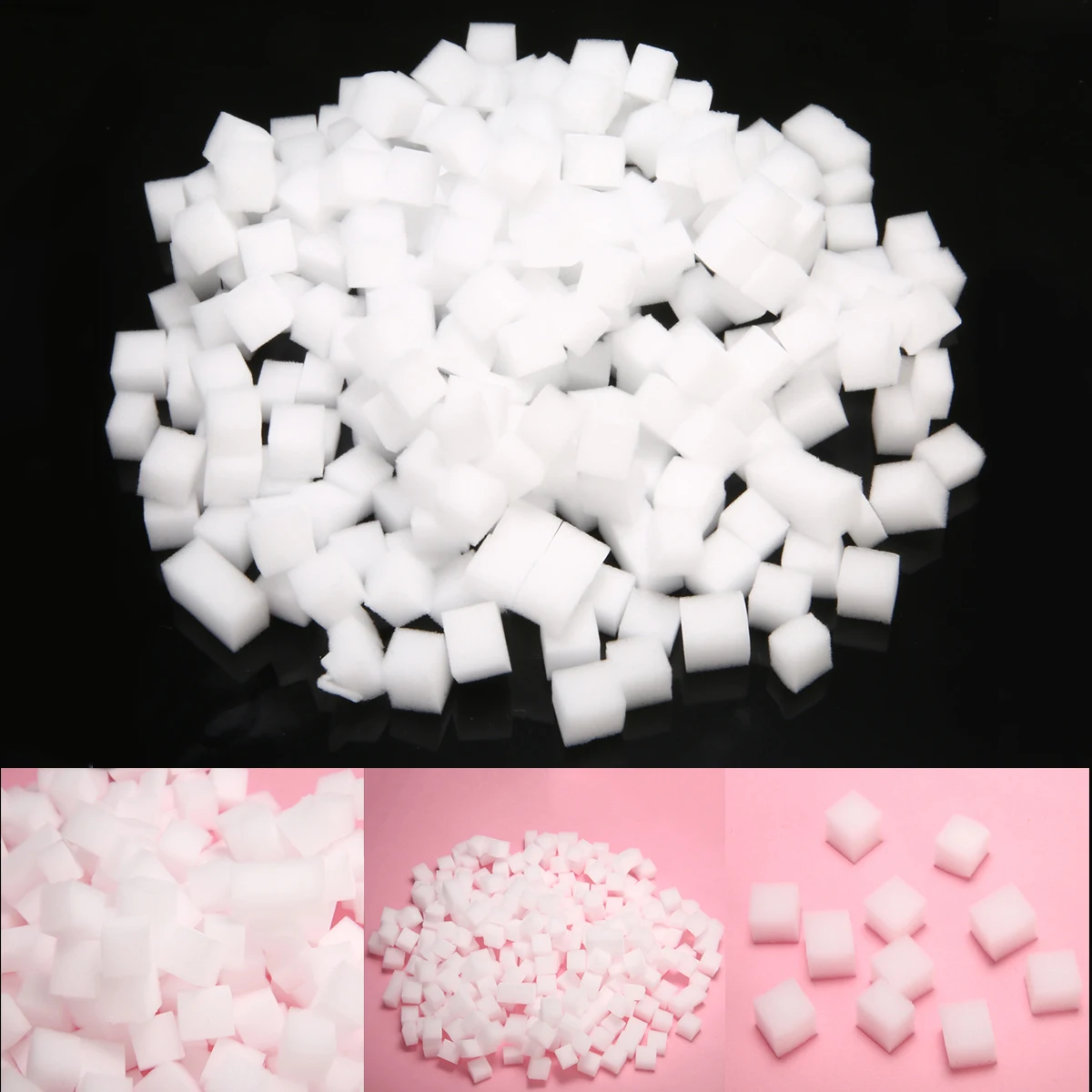 

300pcs New 10*10mm Simulation Jelly Cubes Toy Girl Crafts DIY Toy Material for Slime / Jelly Cube Clear Slime Crafts Decoration
