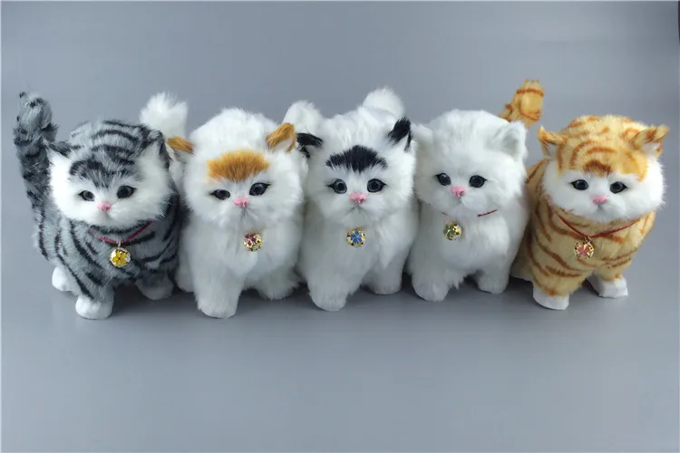 Плюшевые игрушки модель питомца модель кошки будет называться меховым животным орнаментом унисекс 14 лет или выше