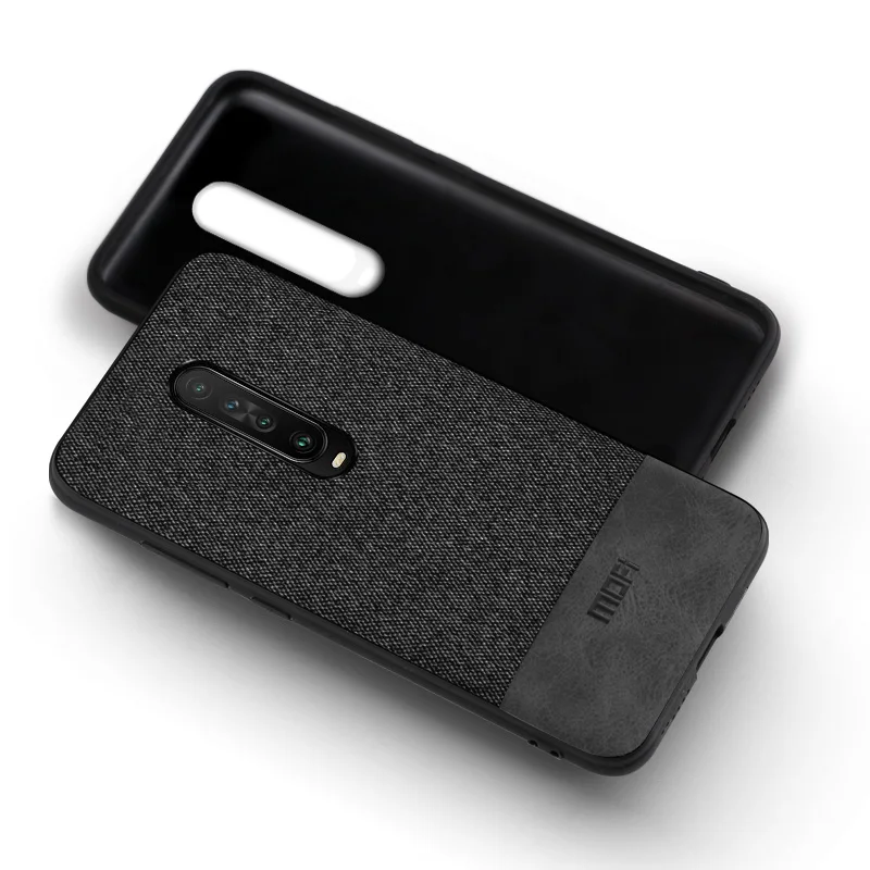 Для Xiaomi redmi K30 чехол MOFi redmi K30 pro 5G ударопрочный чехол-накладка роскошный противоударный чехол s из силикона - Цвет: black with gray