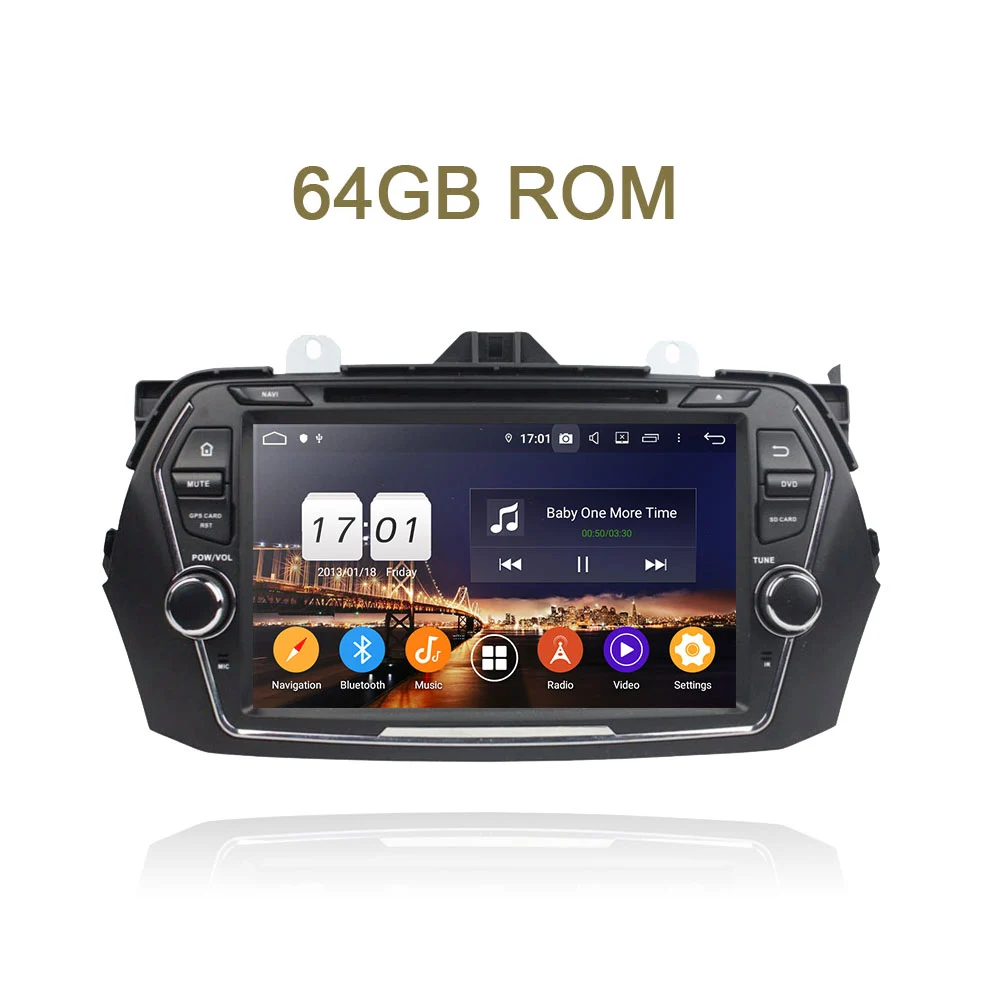 64GB ROM " DSP TDA7851 2 din Android 9,0 8 ядерный 4 Гб ОЗУ автомобильный dvd-плеер gps карта Авторадио Bluetooth 4,2 для SUZUKI CIAZ - Цвет: 64GB ROM