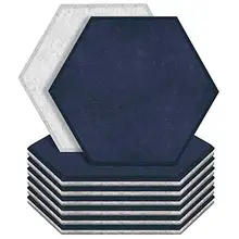 Panneaux en mousse acoustique, 12 paquets, traitement d'isolation acoustique, KTV, murs de salle, coussin en mousse insonorisé avec bandes
