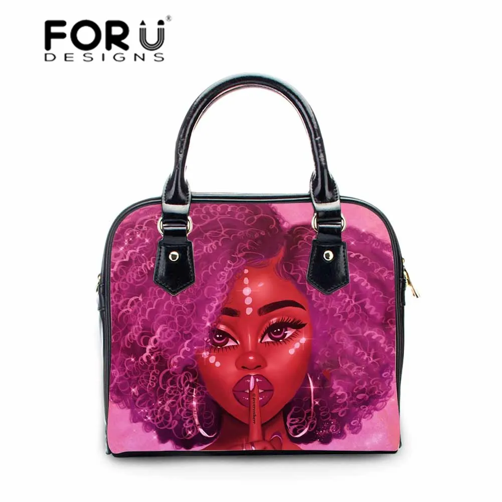 FORUDESIGNS сумка Для женщин бренд 2019 черный в стиле афро девочек Сумки женские из