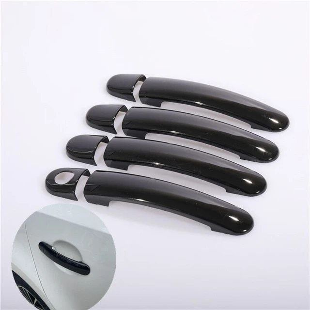 Cubiertas de manija de puerta de coche, accesorios de pegatinas de estilo  para Seat Leon MK1 1M 1999 2000 2001 2002 2003 2004, color negro brillante  - AliExpress