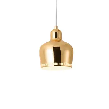 

Denmark Nordic Golden Bell Pendant Lights Bedroom Metal lamp Luster LED Lamp Dining Room Bar De Fixtures