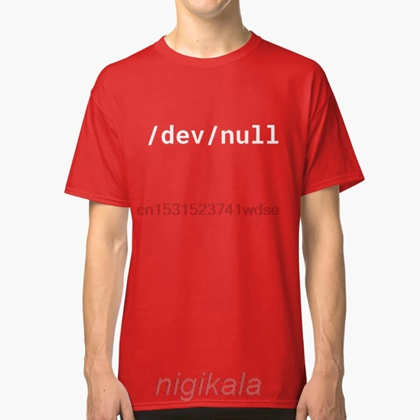 Devnull-Забавный дизайн для LinuxUnix Geeks-белая футболка с текстом разработчик кодов