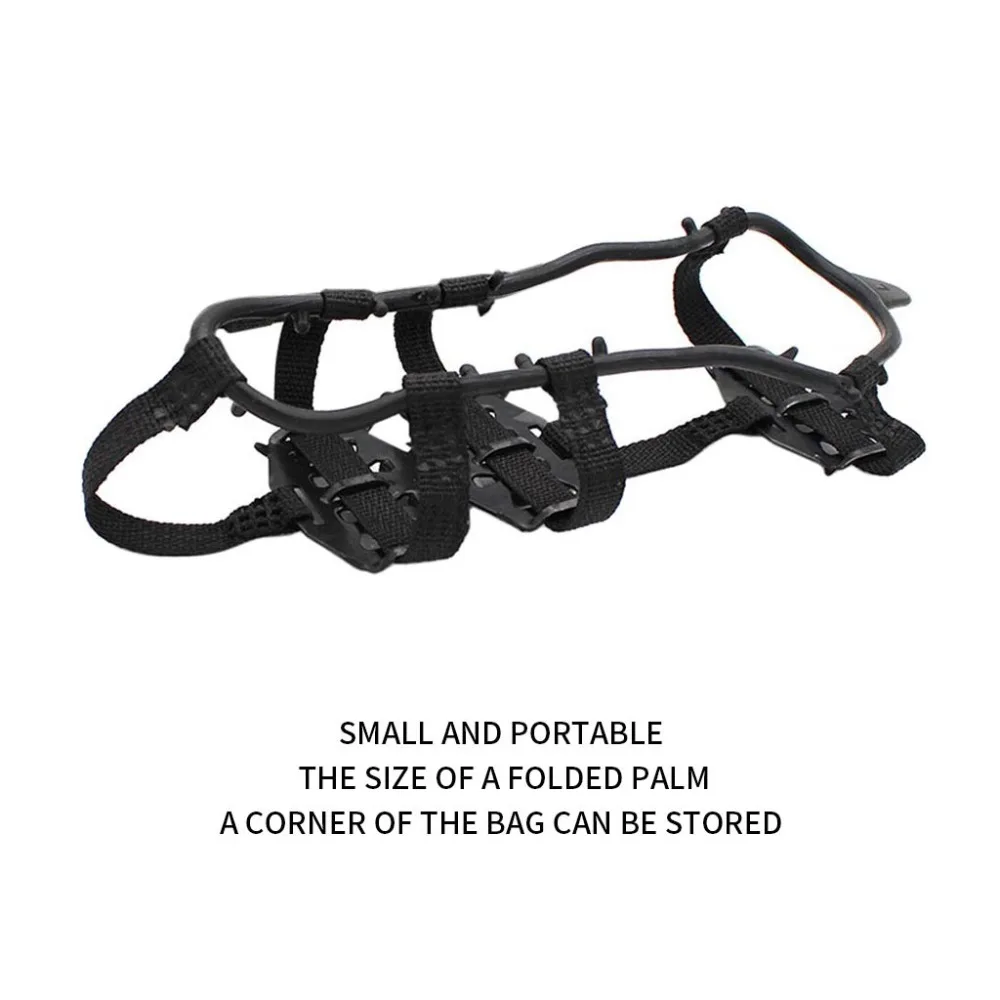 24-Teeth Sports Anti-Slip Ice Cleats Shoe Boot Grips Crampon Chain Spike #4D03 (17)