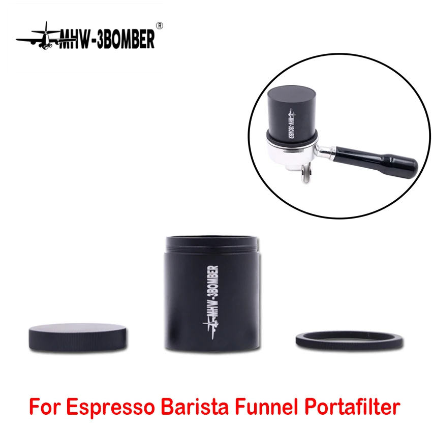 

58MM Aluminum Alloy Dosing Ring For Brewing Bowls Coffee Tamper Espresso Barista Tool Coffee Powder Tank Cafe Accessory