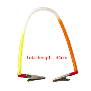 

Dental Spring Chain Clips Dental Paper Bibs Napkin Holder Chain Clips Tools Yellow + Red