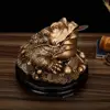 Chinese Fengshui Money Coin Toad Figurine LUCKY Fortune Wealth Golden Frog Tabletop Decoration Ornaments for Office Home Decor ► Photo 3/6