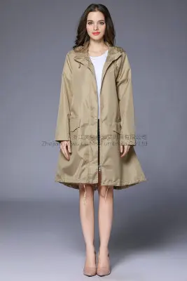 Color B Женское пончо для дождливой погоды, Походное пончо для взрослых с капюшоном, карманами, дождевик, пальто для женщин, водонепроницаемая ветровка, LZG321 - Цвет: Color B