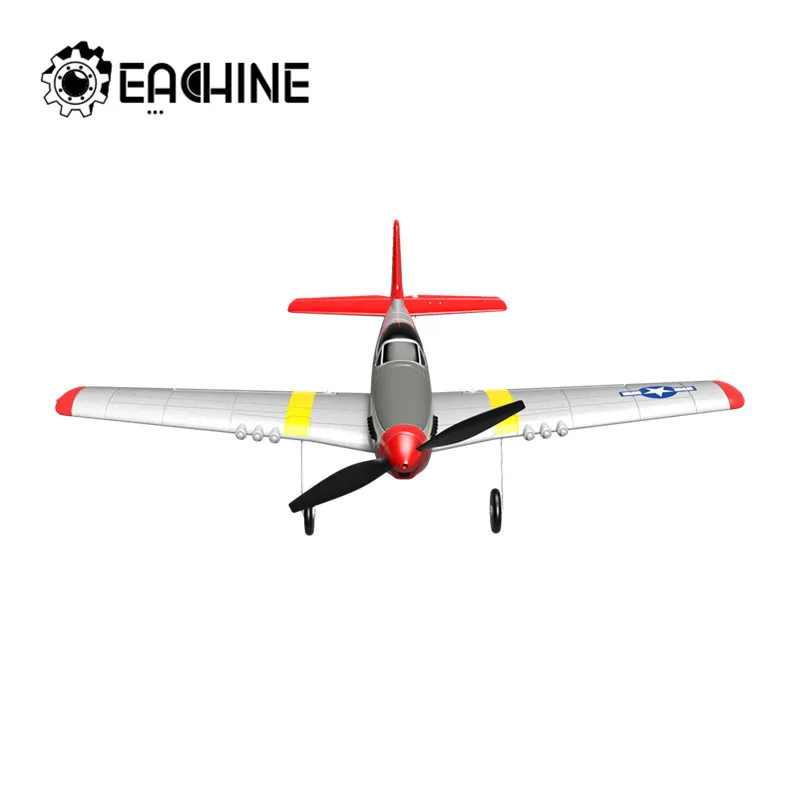 Eachine мини P-51D EPP 400mm размах крыльев 2,4G 6-осевой RC самолет тренажер с неподвижным крылом RTF с возвратом по одной кнопке для начинающих