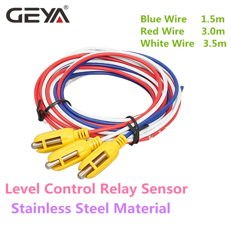 GEYA GRL8 реле контроля уровня жидкости датчик из нержавеющей стали материал 1,5 м 3 м 3,5 м