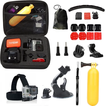 

10 in 1 Action Camera Accessories Set Bag Kits for Go Pro Hero 9 8 6 5 4 3+/3 Gopro SJ4000 SJ9000 SJ7 SJ8 for Xiaomi Yi Eken Cam