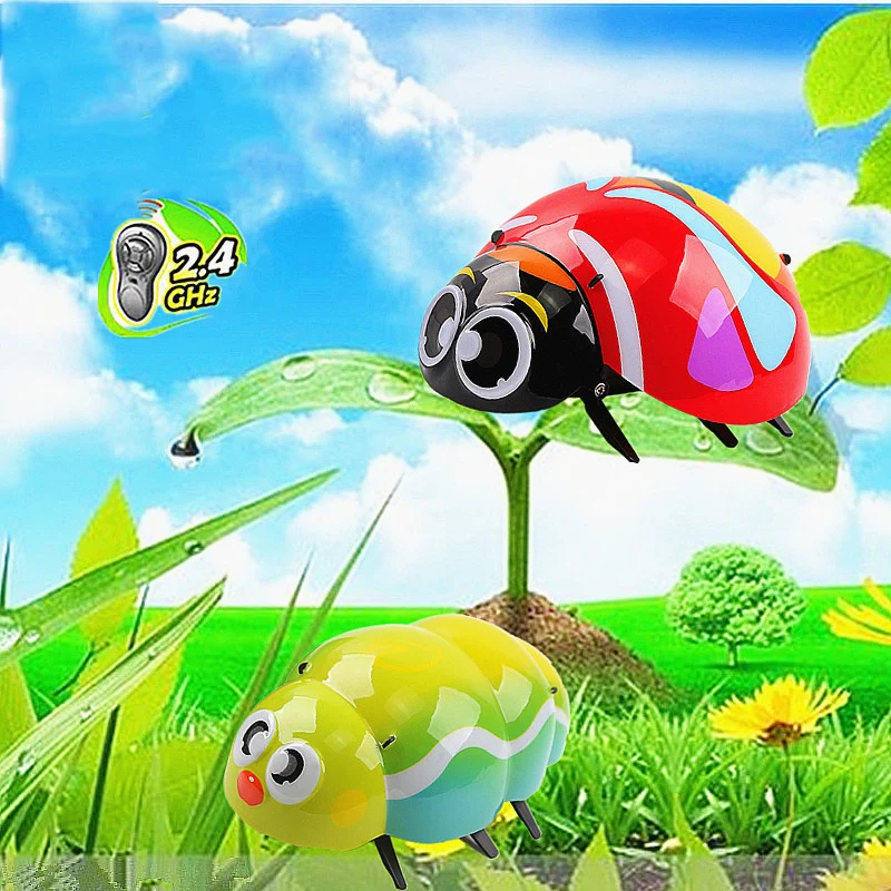 Brinquedo de Estimação Inteligente de Controle Brinquedos para Crianças Presente de Aniversário Controle Remoto Animal Besouro Lagarta Eletrônico 2.4g 4 Brinquedos e hobbies