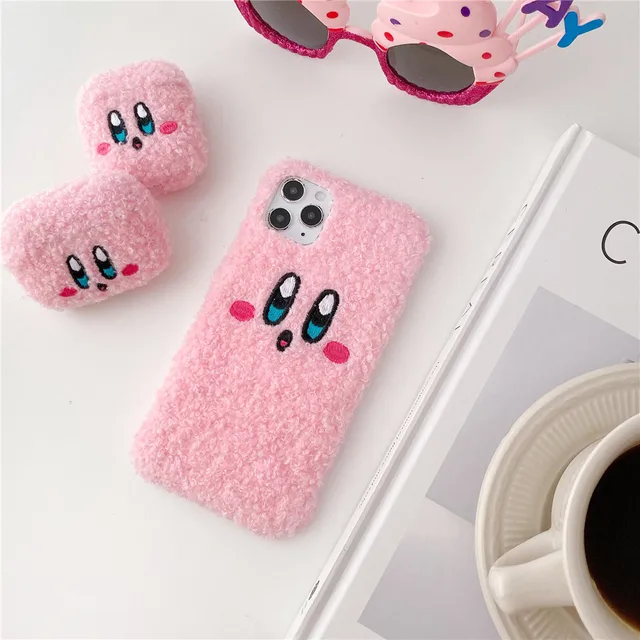 Kawaii Kirby Plush iPhone and Air pod Case 6