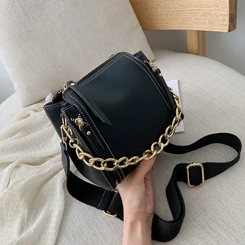 

Aosbos Soft PU Leather Crossbody Bags for Women Shoulder Messenger Bag 2020 New Fashion Casual Lady Bucket Bag Women Handbags