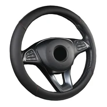 Чехол рулевого колеса автомобиля 5 цветов для женщин и девочек дышащая Оплетка на руль Funda Volante Универсальный Авто Стайлинг