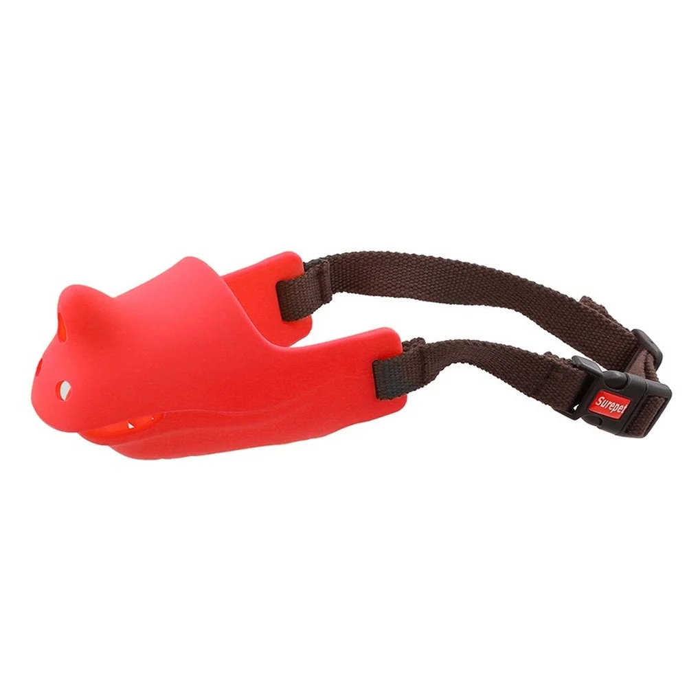 

Rhino Shape Adjustable Pure Silicone Anti-bite and Anti-barking Dog Muzzle Clips Dog Accessaries