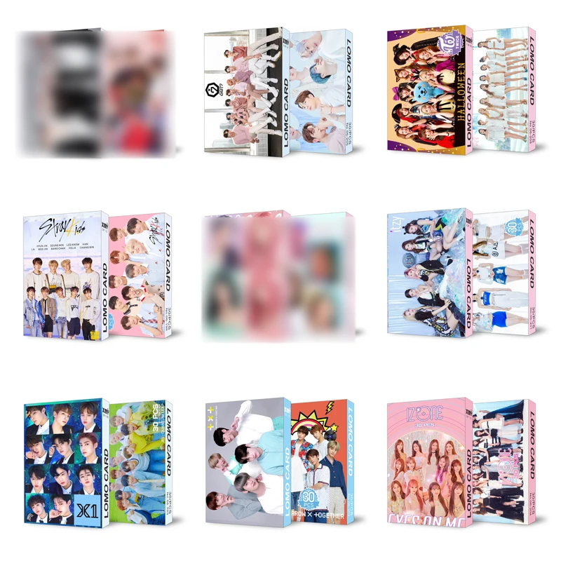 30 шт./компл. Kpop GOT7 ITZY IZONE Stray Дети Дважды TXT X1 Фотокарточка Idol Lomo карточка для фото