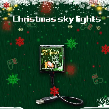 

Car Interior Ceiling Red LED Christmas Night Light Decoration Lamp USB Plug Christmas Mood Light