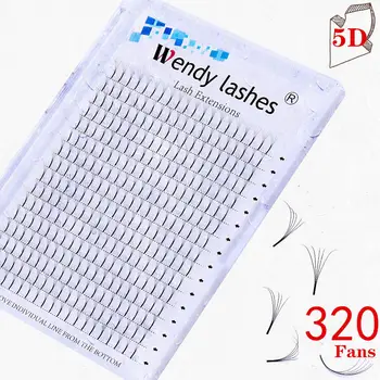 

Premade Volume Fans 5D Large Boxes 320 Fans Lashes Russian Volume Eyelash Extension Individual Faux Mink Lash Extension Supplies