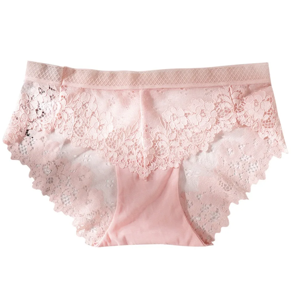 Women's breathable briefs underwear ladies panties sexy lace high stretch ice silk underwear underwear 20N5 (9)