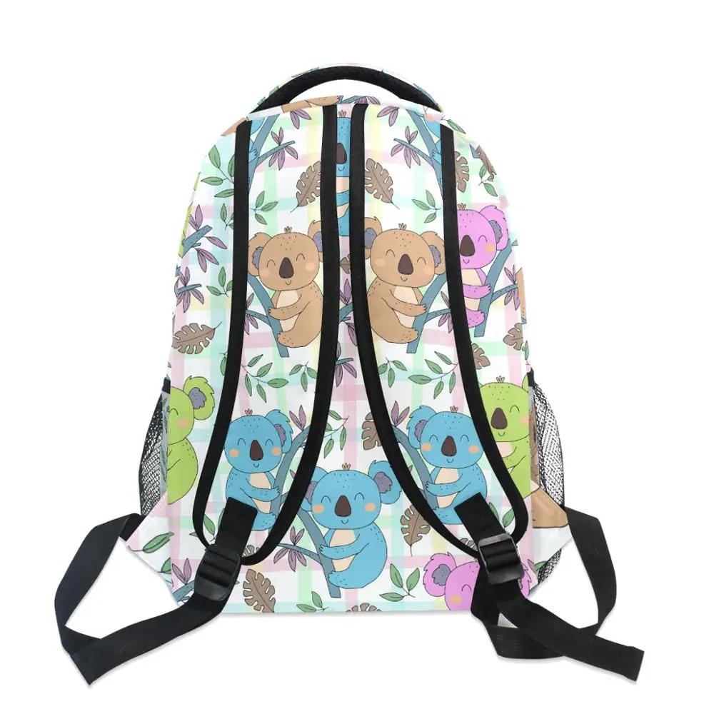 School Bags for Teenage Girls Waterproof High School Backpack Women The koala Printing Student Book Bag big Travel Backpacks new