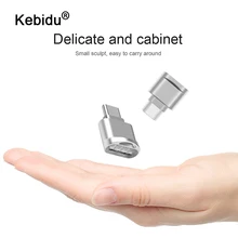 Kebidu Тип c usb 3,1 Серебряный otg телефон мульти карта памяти ридер адаптер кардридер для микро SD/TF microsd компьютера ноутбука