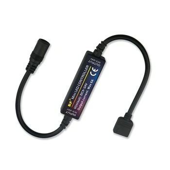 

DC5-24V 6A RGB Constant Current LED Strip Light Controller 28Keys RF Remote Wireless Control for Indoor Use Dimming Background