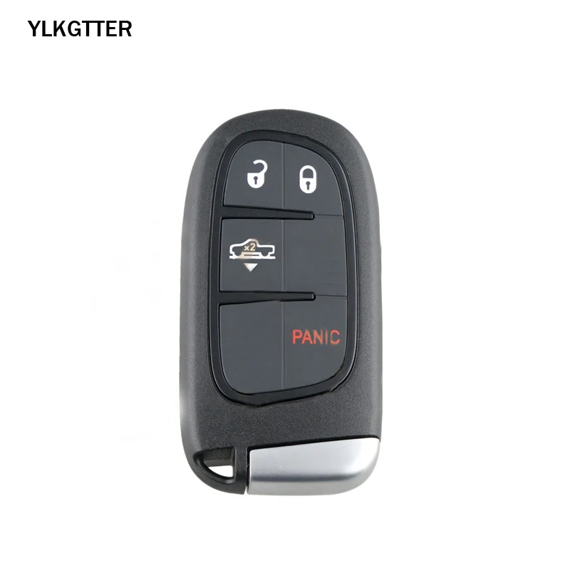 YLKGTTER 433 МГц 3+ 1 кнопка удаленный БЕСКЛЮЧЕВОЙ вход смарт-ключ для Dodge ram с Keyless Go ID46 чип FCC: GQ4-54T ключ Костюм