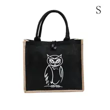 1 шт. многоразовая хозяйственная сумка с принтом совы для хранения продуктов большая сумка-Органайзер новая сумка