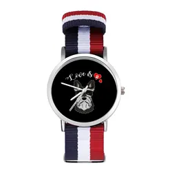 Reloj de pulsera deportivo para adolescentes, pulsera de cuarzo con diseño de perro y Mamá, venta al por mayor