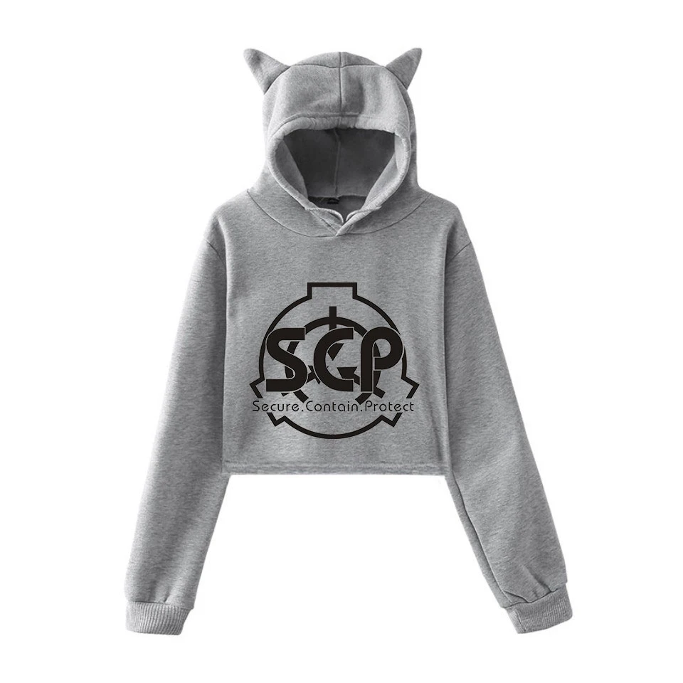 

Summer Gray Hoodies Cotton Sweatshirt Hooded Street Wear Top Frdun Scp Foundation 2020 New Design Printed Letters Ladies Women