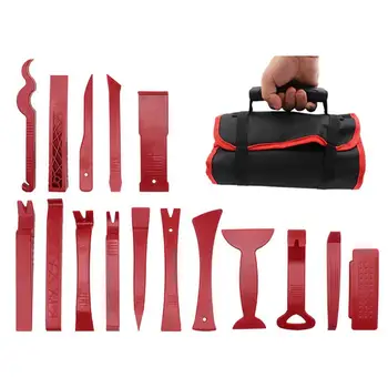

16Pcs Trim Removal Tool Car Panel Door Audio Trim Removal Tool Kit Auto Radio Stereo Speaker Door Panel Dash Remover Tool Set