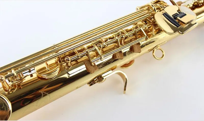 KALUO LIN прямой Саксофон сопрано Золото B плоский музыкальный инструмент Золотой Латунь Профессиональный сопрано sax производительность