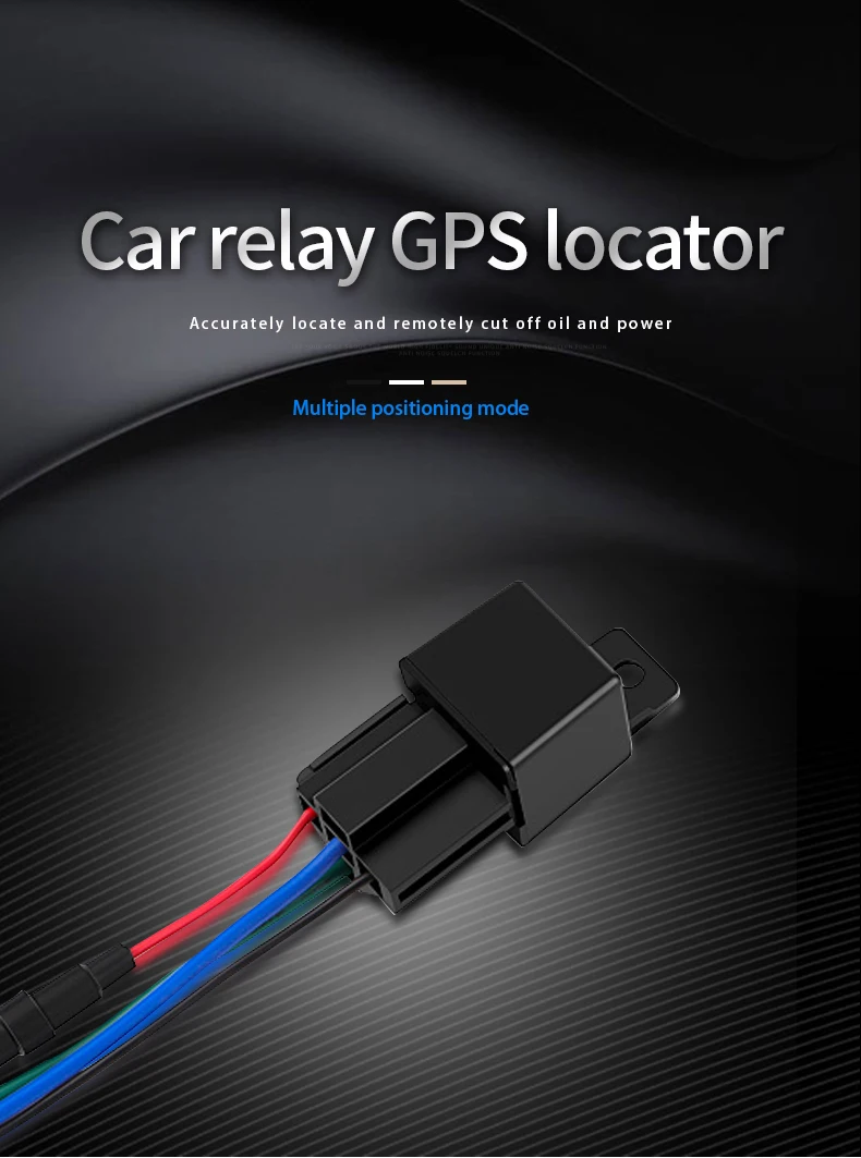 Car GPS Tracker Relay Device Realtime Positioning Tracking GPS+LBS+BDS