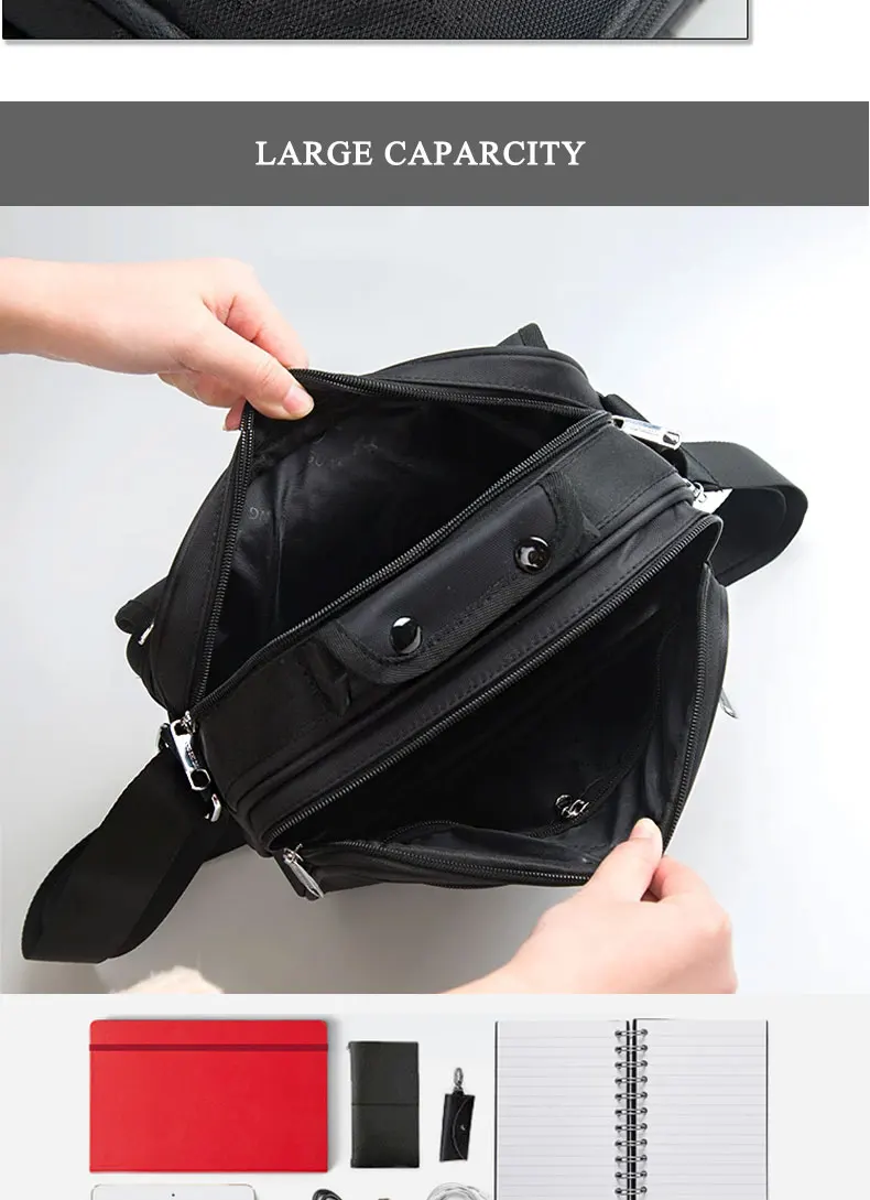 GREATOP Multi-Packet Business Men Messenger Bag Oxford Waterproof  Male Shoulder Bags Travel Crossbody Bags Men Handbag Y0027