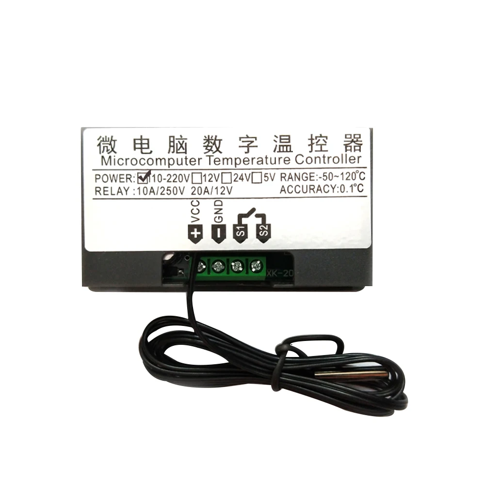 AC 110 V-220 V DC12V 24V Цифровой термостат Температура Управление; регулятор нагрева охлаждения Управление инструменты светодиодный Дисплей