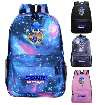 

hot sale Sonic backpack new pattern rucksack men women Travel bags Cute cartoon Boys Girls school Bags Children Daily Mochila