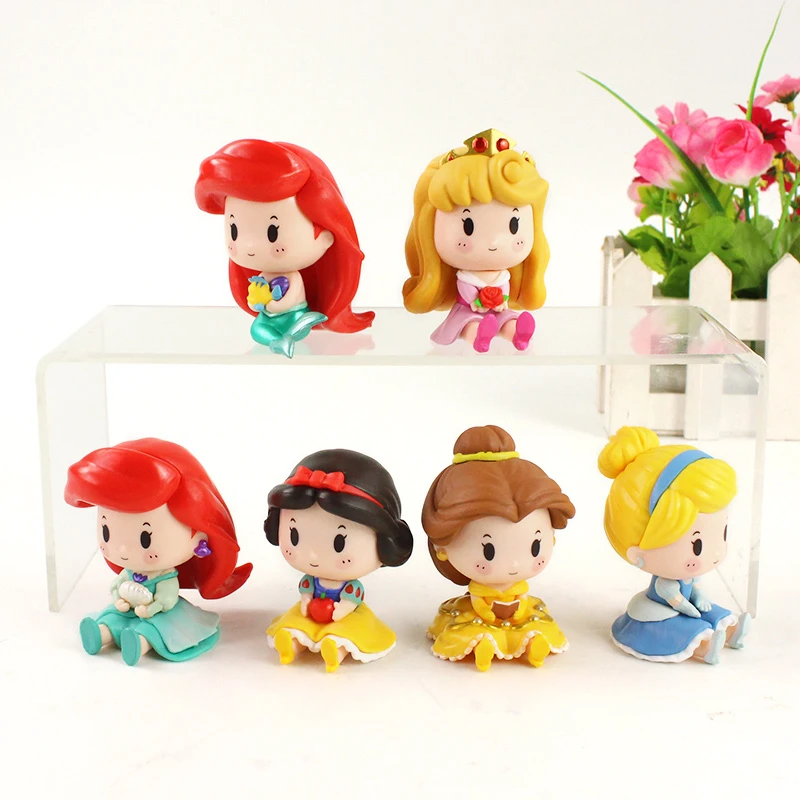 Disney princess snow white mermaid set of 5pcs PVC figure gift doll dolls new