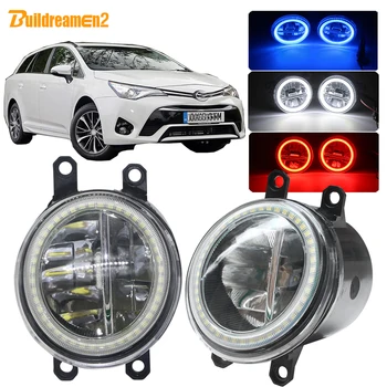 

Buildreamen2 Car Styling 4000LM LED Lamp Fog Light Angel Eye DRL Daytime Running Light H11 12V For Toyota Avensis 2015-2018