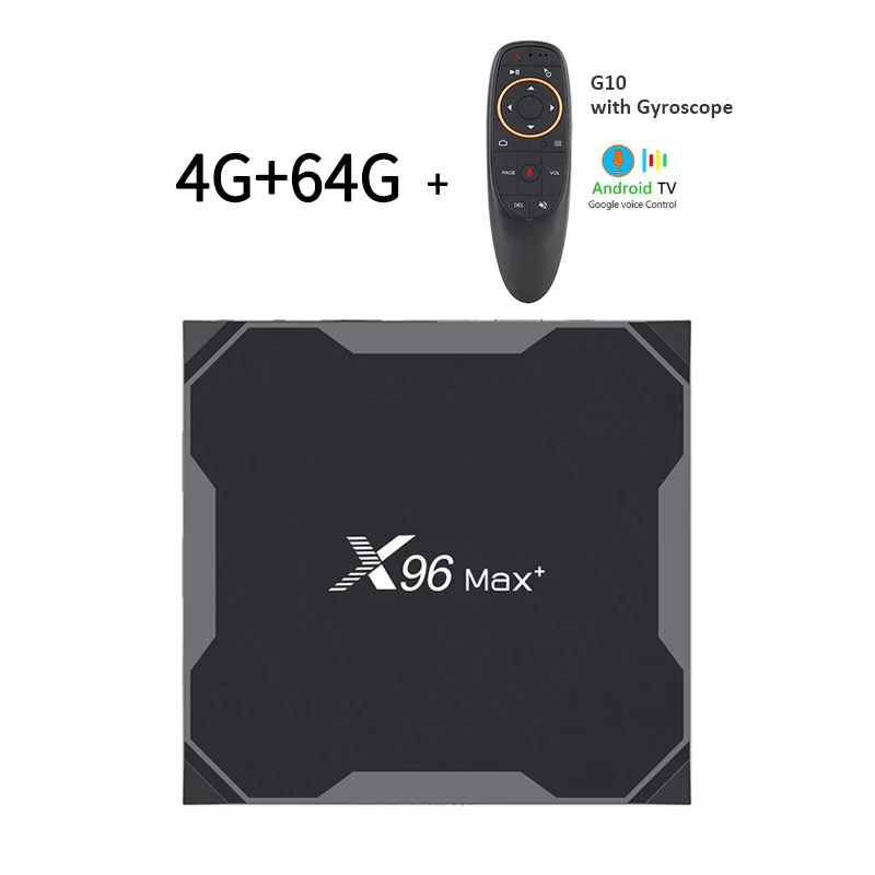 4G64GG10 X96 Max Plus Android 9,0 Смарт ТВ приставка 4 ГБ/64 Гб ТВ приставка Amlogic S905X3 H.265 4K 2,4G 5G WiFi медиаплеер телеприставка X 96 Max - Цвет: 4G64GG10