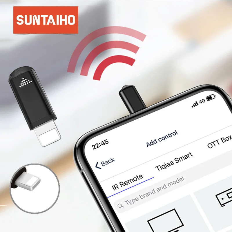 Suntaiho Universal Smart infrared remote Control for iphone Samsung Xiaomi Mini IP remote Controller