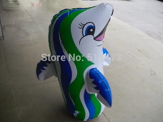 inflatable animal Inflatables Children Inflatable Toy Dolphins Penguin Tumbler Pull Carts Stall Selling Animals Standing Funny 1